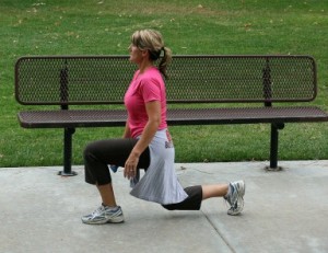 Woman doing lunges